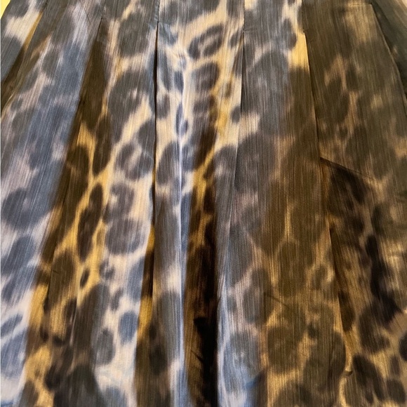 Zara Brown and Black Knee-Length A-Line Skirt - Picture 2 of 4